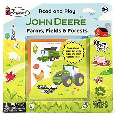 Farms, Field & Forests (John Deere: Colorforms Reusable Cling Sticker Lift-A-Flap Activity Book)