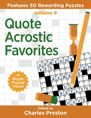 Quote Acrostic Favorites: Features 50 Rewarding Puzzles (Puzzle Books For Fun) - 9781734048360