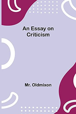 An Essay On Criticism