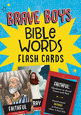 Brave Boys Bible Words Flash Cards