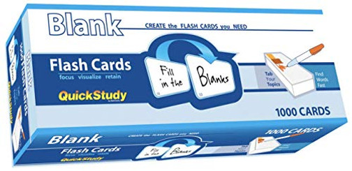 Blank (Quickstudy (Flash Cards))