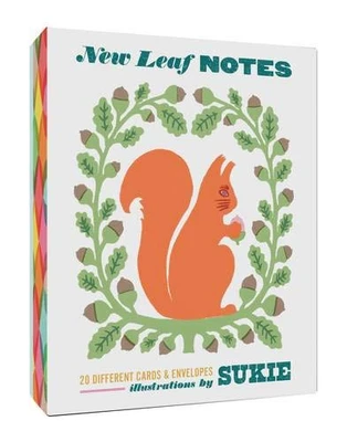 New Leaf Notes: 20 Different Cards & Envelopes (Nature and Animal Themed Stationery, Blank Note Cards)