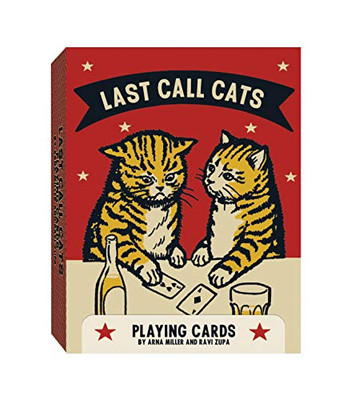 Chronicle Books Last Call Cats Playing Cards
