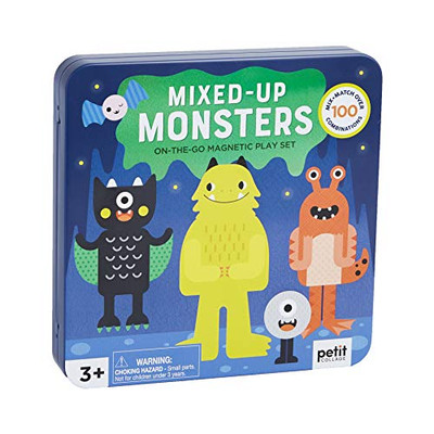 Petit Collage Mixed-Up Monsters On-The-Go Magnetic Play Set
