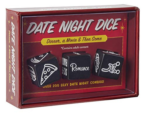 Date Night Dice: Dinner, a Movie & Then Some (Novelty Game for Couples, Dinner, Movie, and Sex Decision-Making Dice for Relationships), Multicolor