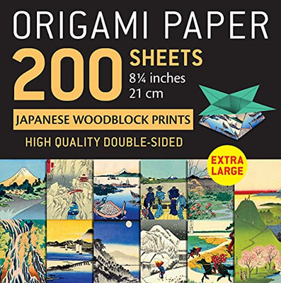 Origami Paper 200 sheets Japanese Woodblock Prints 8 1/4": Extra Large Tuttle Origami Paper: High-Quality Double Sided Origami Sheets Printed with 12 ... Prints (Instructions for 6 Projects Included)