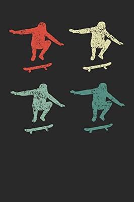 Notebook: Skateboarder 6x9 Dot Grid 120 Pages