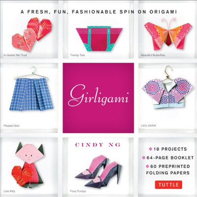 Girligami Kit: A Fresh, Fun, Fashionable Spin on Origami: Origami for Girls Kit with Origami Book, 60 High-Quality Origami Papers: Great for Kids!