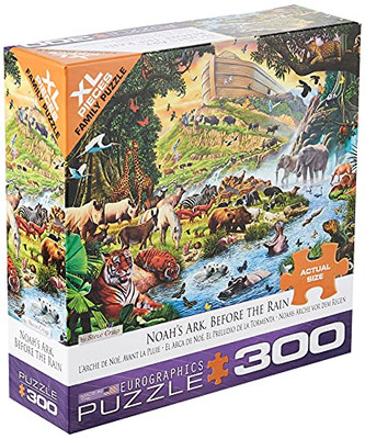 EuroGraphics Noah's Ark Before The Rain by Steve Crisp 300-Piece Puzzle (Small Box), Multicolor