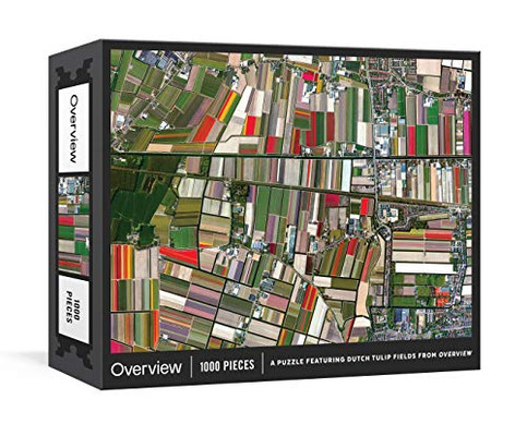 Clarkson Potter Overview Puzzle: A 1000-Piece Jigsaw Featuring Dutch Tulip Fields from Overview :Jigsaw Puzzles for Adults