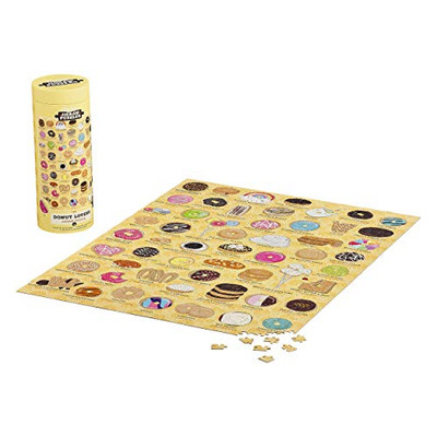 Ridley's Donut Lover's 1,000-Piece Jigsaw Puzzle – Donut Puzzle with Fun and Bright Illustration, Sturdy Storage Tube Included – Activity Puzzle – Makes a Great Gift