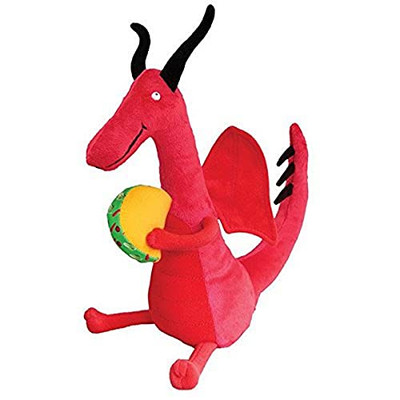 MerryMakers Dragons Love Tacos Plush Doll, 10-Inch, Red