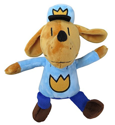 MerryMakers Dog Man Soft Plush Toy, 9.5-Inch, from Dav Pilkey's Dog Man Graphic Novel Book Series