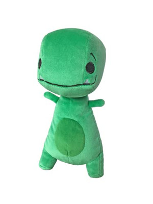 MerryMakers Tiny T. Rex Plush Toy Dinosaur, 8.5-Inch, Based on The Children's Books from Jonathan Stutzman,Green