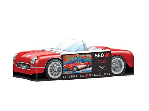 Eurographics Puzzle in a Tin Shaped Corvette Cruising, 500 Pieces