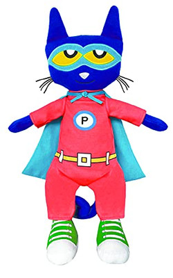 MerryMakers Pete The Cat Super Pete Doll, 18-Inch, from Kimberly and James Dean's bestselling Children's Book Series