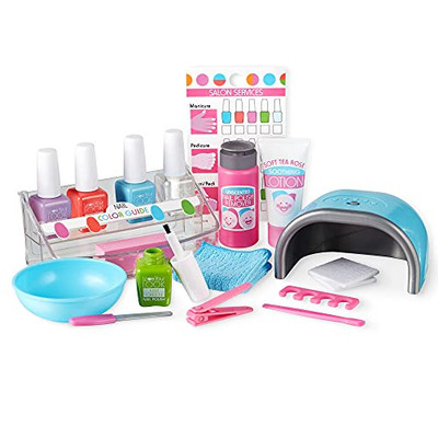 Melissa & Doug Love Your Look Pretend Nail Care Play Set – 22 Pieces for Mess-Free Play Mani-Pedis (Does NOT Contain Real Cosmetics), Pink