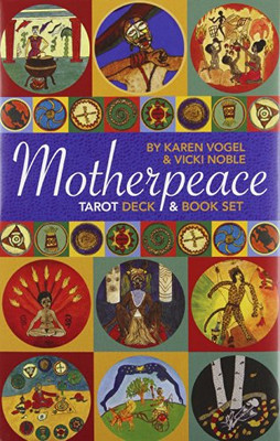 Mini Motherpeace Round Tarot Deck & Book Set