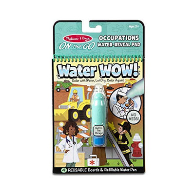 Melissa & Doug On The Go Water Wow! Reusable Water-Reveal Activity Pad ââ‚¬â€œ Occupations