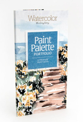 Watercolor the Easy Way Paint Palette Portfolio Coastal: 9 Premium Paint Dots