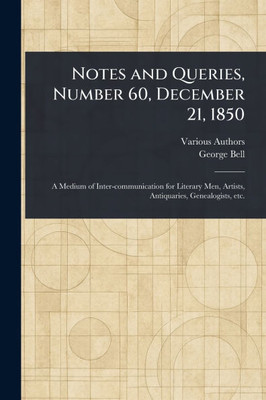 Notes and Queries, Number 60, December 21, 1850