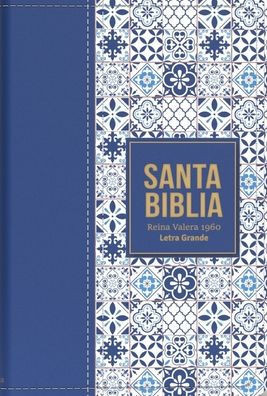 Biblia Rvr 1960 Letra Grande Tamaño Manual Símil Piel Azul Claro(bible Rvr 1960 Large Print Handsize Leatherlike Tiles Light Blue (Spanish Edition)
