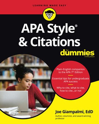 Apa Style & Citations For Dummies