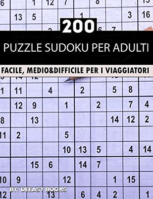Sudoku Puzzle Per Adulti (Italian Edition)