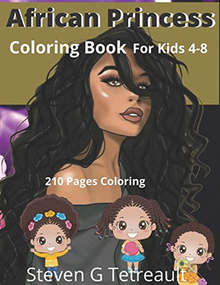 African Princess Coloring Book: Black Magic Girl