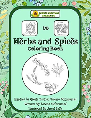 Science Creations A To Z Herbs And Spices Coloring Book