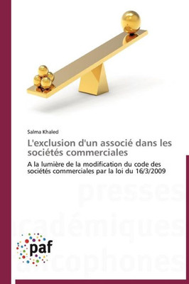 L'Exclusion d'Un AssociÃ© Dans Les SociÃ©tÃ©s Commerciales