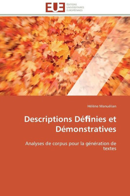 Descriptions DÃ© Nies Et DÃ©monstratives