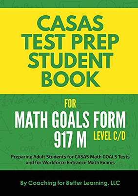 Casas Test Prep Student Book For Math Goals Form 917 M Level C/D