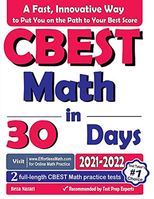 Cbest Math In 30 Days: The Most Effective Cbest Math Crash Course