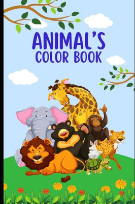 Black and White Minimalist Animal Coloring Book: Color the Animals