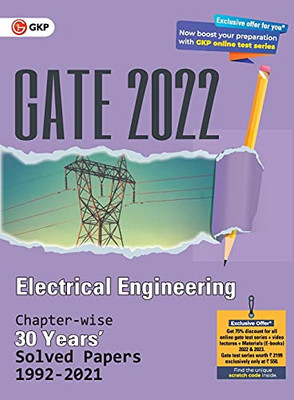 Gate 2022 Electrical Engineering - 30 Years Chapterwise Solved Paper (1992-2021)