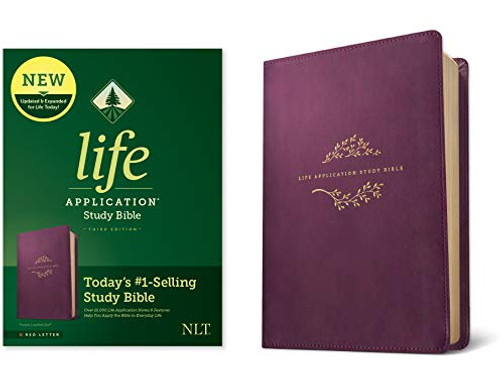 Nlt Life Application Study Bible, Third Edition (Red Letter, Leatherlike, Purple)