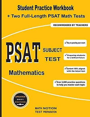 Psat Subject Test Mathematics: Student Practice Workbook + Two Full-Length Psat Math Tests