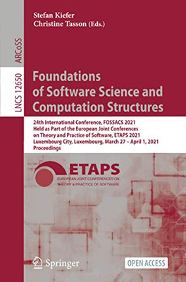Foundations Of Software Science And Computation Structures (Lecture Notes In Computer Science)