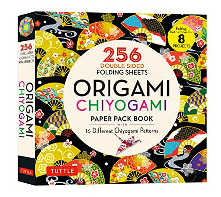 Origami Chiyogami Paper Pack Book: 256 Double-Sided Folding Sheets (Includes Instructions For 8 Projects)