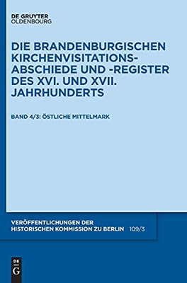 Die Mittelmark / Teil 3: ÃStliche Mittelmark (Verã¶Ffentlichungen Der Historischen Kommission Zu Berlin) (German Edition)