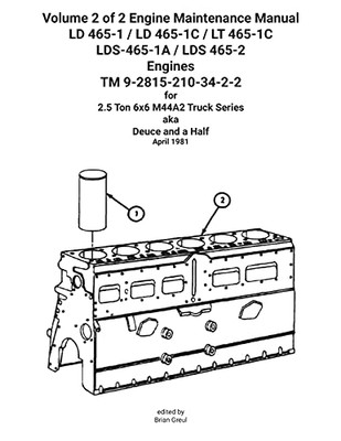 Volume 2 Of 2 Engine Maintenance Manual Ld 465-1 / Ld 465-1C / Lt 465-1C Lds-465-1A / Lds 465-2 Engines Tm 9-2815-210-34-2-2