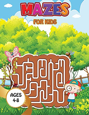 Mazes For Kids - Space: Maze Activity Book Ages 4-6 Amazing Rockets, Astronauts Workbook For Games, Puzzles, And Problem-Solving