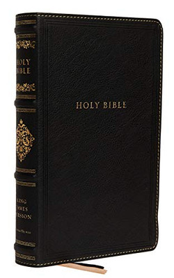 Kjv, Personal Size Reference Bible, Sovereign Collection, Genuine Leather, Black, Red Letter, Thumb Indexed, Comfort Print: Holy Bible, King James Version