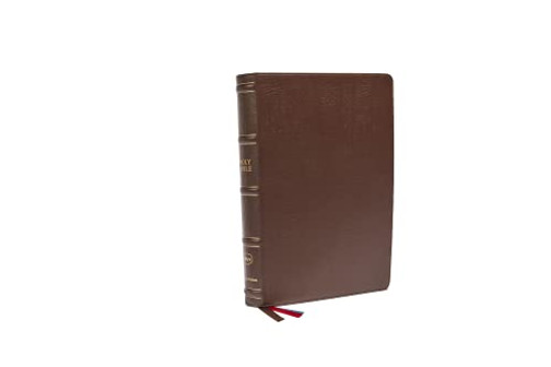 Nkjv, Large Print Verse-By-Verse Reference Bible, Maclaren Series, Genuine Leather, Brown, Thumb Indexed, Comfort Print: Holy Bible, New King James Version