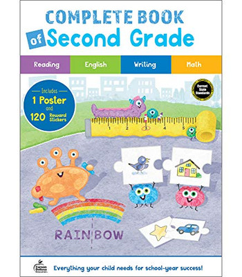 Carson Dellosa The Complete Book Of Second Grade Workbook—Multiplication, Parts Of Speech, Prefixes And Suffixes, Math And Ela Skills Practice, Classroom Or Homeschool Curriculum (256 Pgs)
