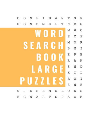Word Search Book LARGE Puzzles: Large Print Word Search Book Puzzles for Adults, Seniors and Smart Kids Large Print