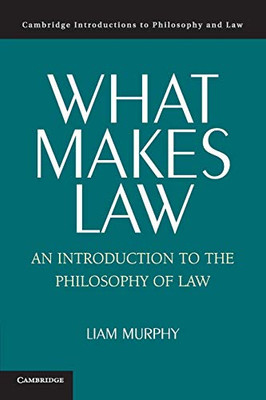 What Makes Law: An Introduction To The Philosophy Of Law (Cambridge Introductions To Philosophy And Law)