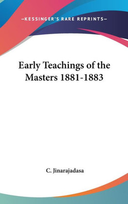 Early Teachings of the Masters 1881-1883