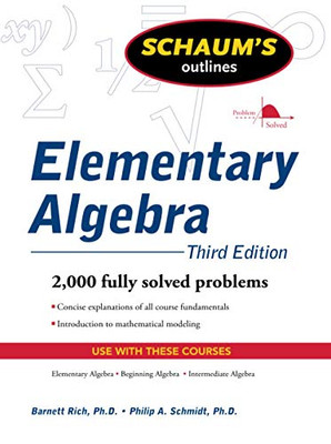 Schaum'S Outline Of Elementary Algebra, 3Ed